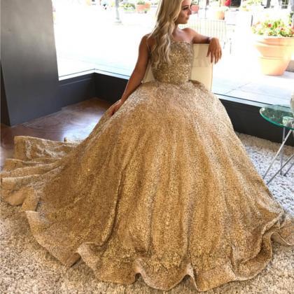 Gold Sweet 16 Dresses