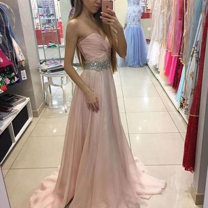 beaded pink gown