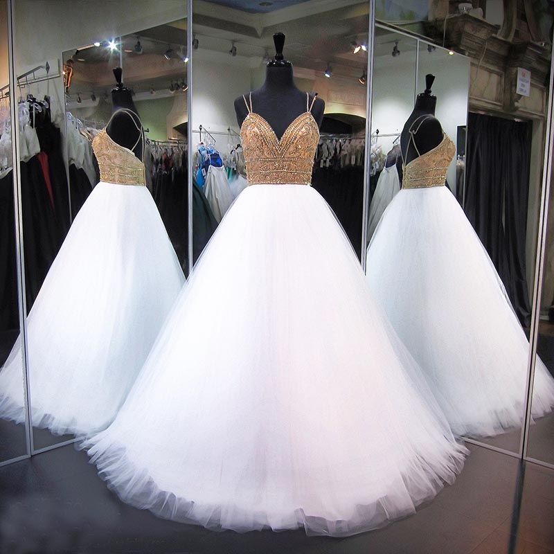 white sweet 15 dresses