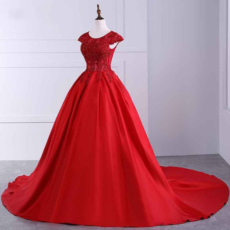 Ball Gown Cap Sleeve Popular Evening Dress on Luulla