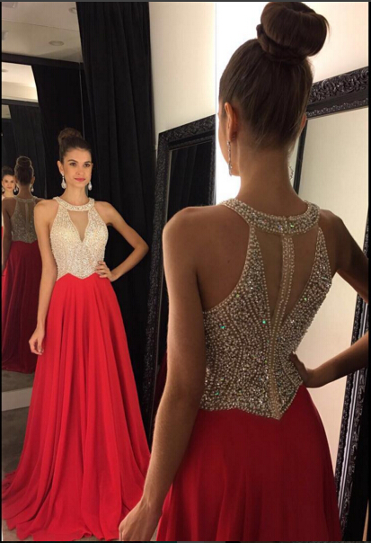 long red prom dresses 2019