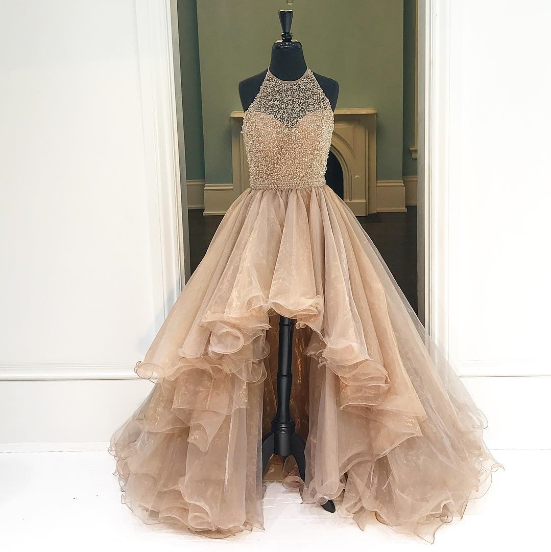 Bling Wedding Dresses High Low