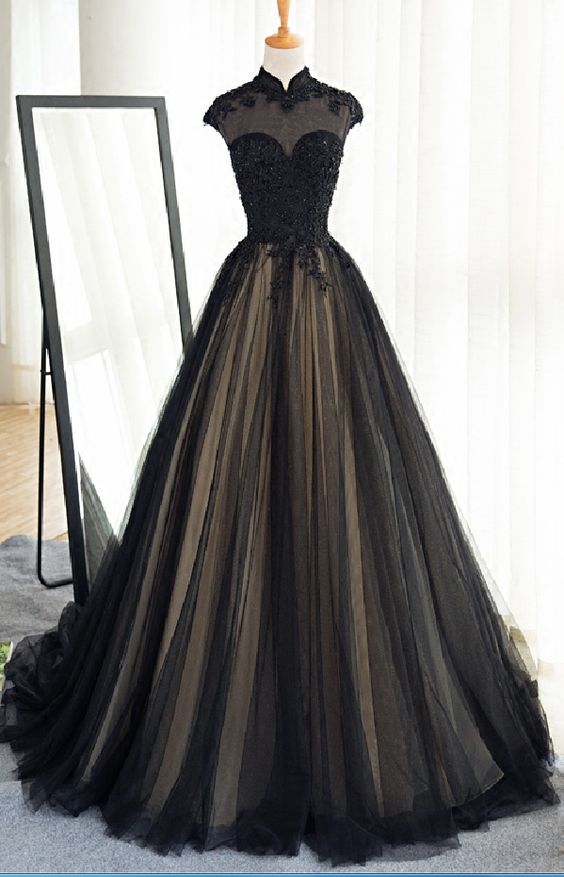 Prom dress 2025 with collar