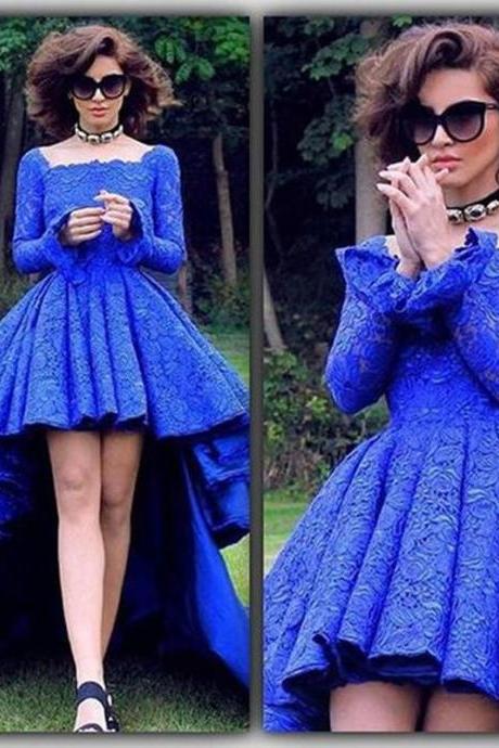 Royal Blue High Low Dress